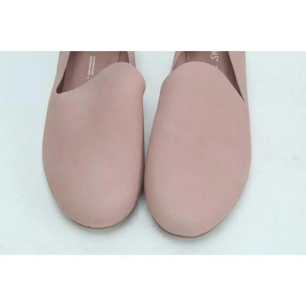 Tom's Darcy Loafers Shoes Slip On Flats Pink Women Sz 8